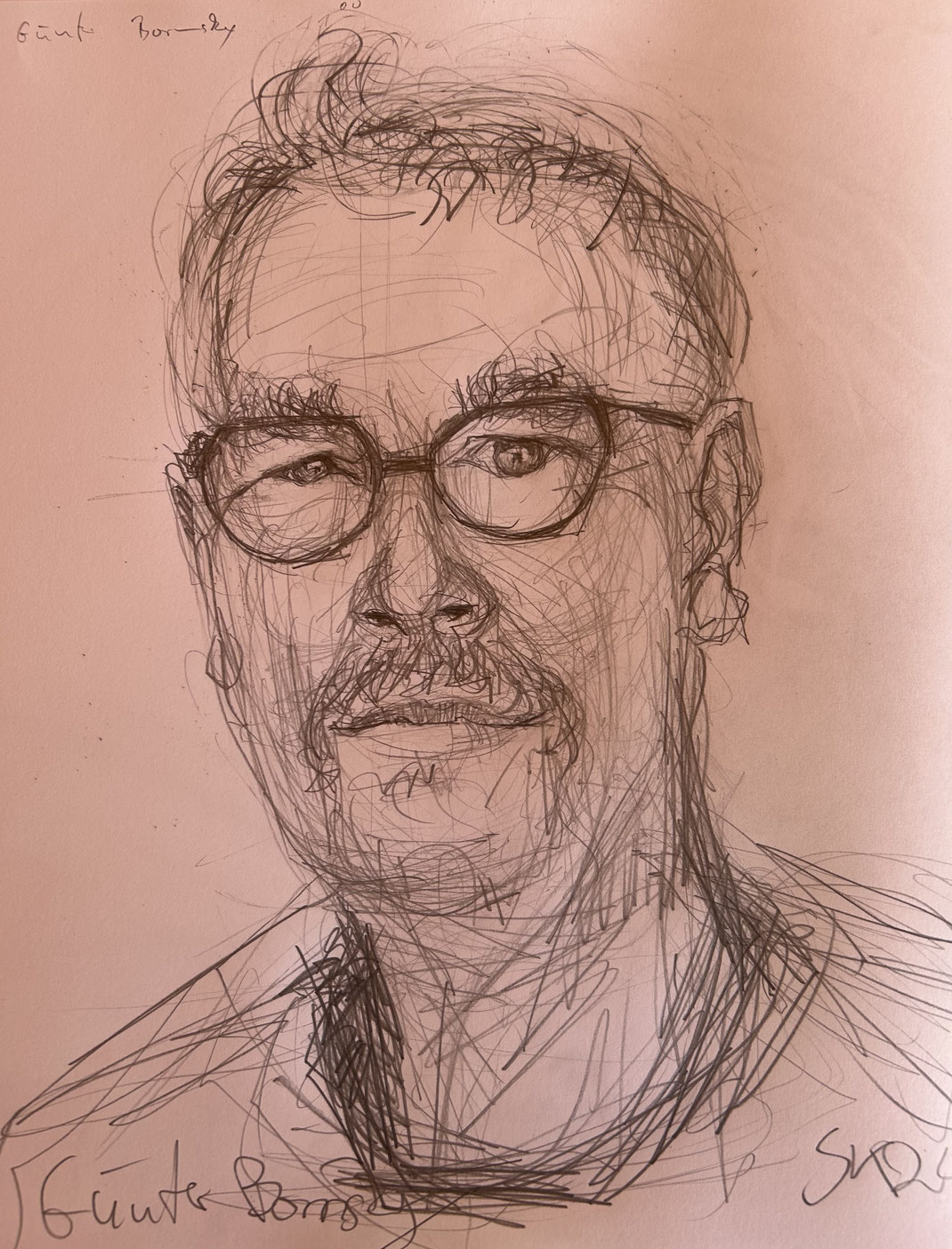 Günter Bornsky, Bleistift auf Papier, 2024