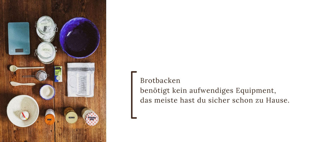 Es braucht nicht viel Equipment zum Brotbacken