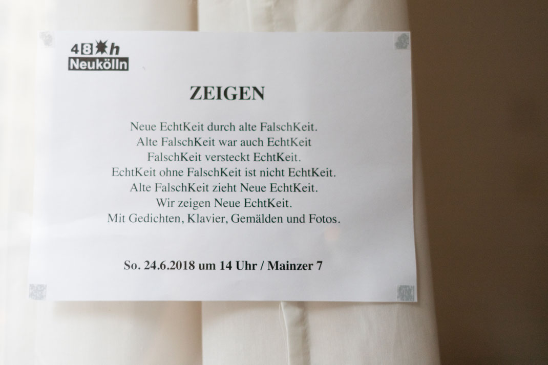 "Zeigen" text by Minako Matsuishi