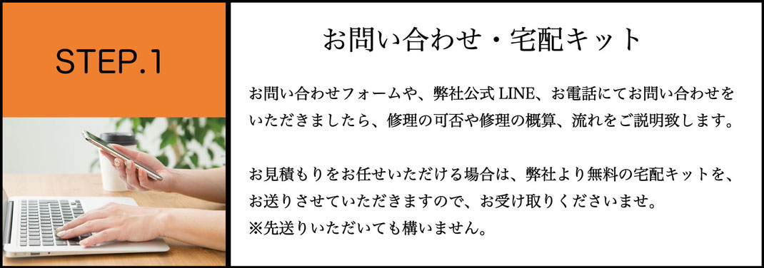 お問い合わせ方法・宅配キットについて