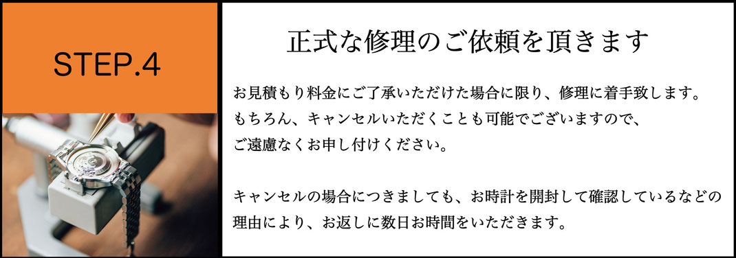 お見積もり後の正式ご依頼について