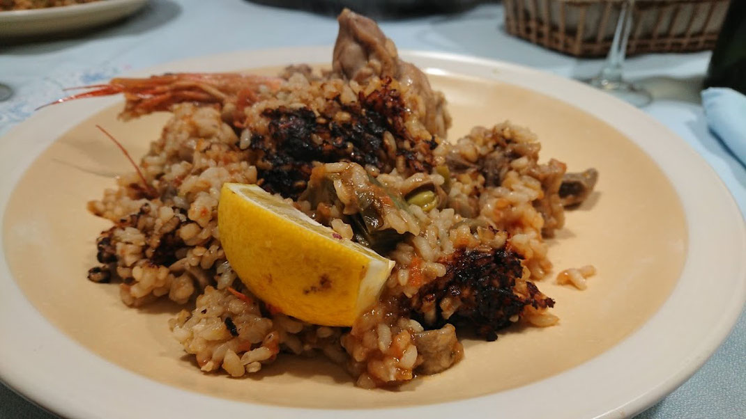 Ración de Arroz con conejo y cositas del mar