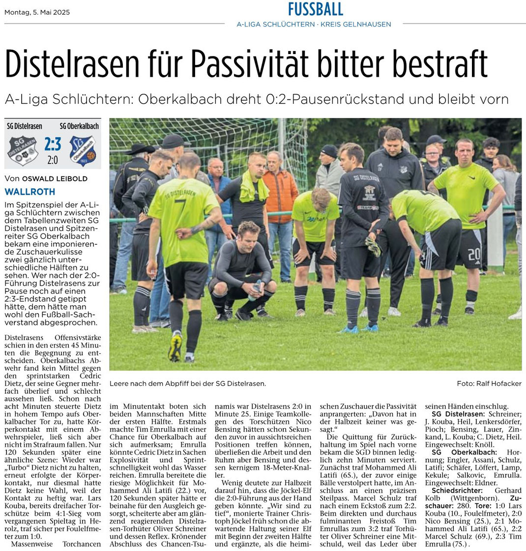 Kinzigtal-Nachrichten vom 5.5.2025