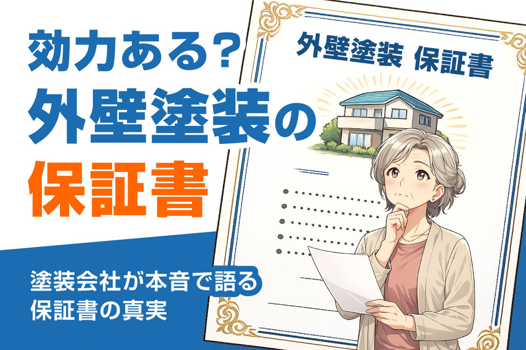外壁塗装の保証書は効力ある？　塗装会社が語る本当の話