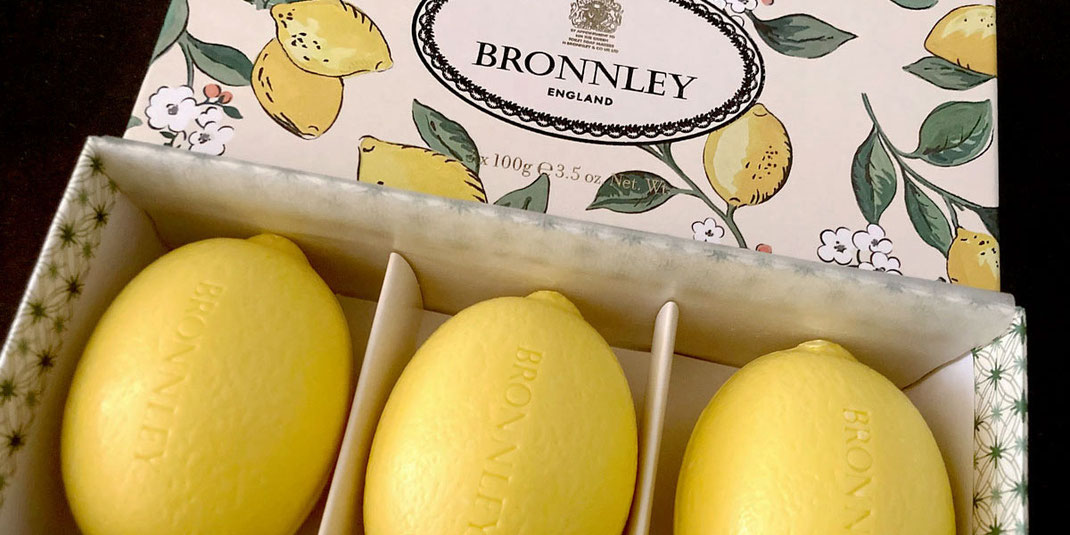Bronnleys Zitronenseife, 3er Pack, englische Seife, Klassiker, handmade