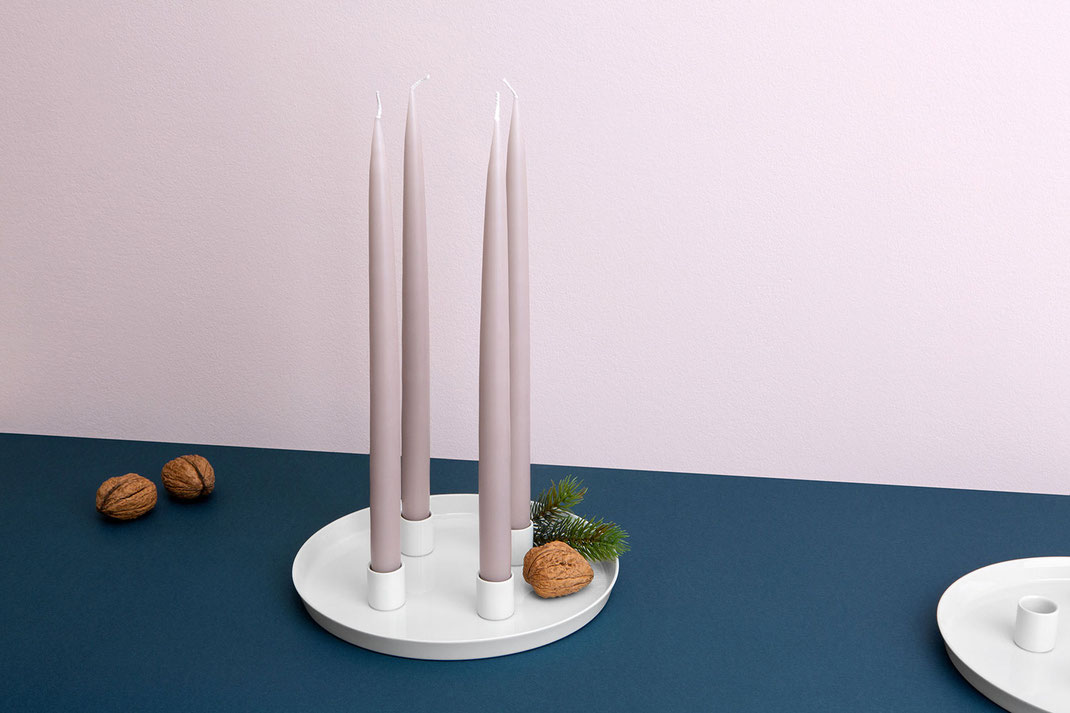 Adventskranz, Teller, Porzellan, handmade, Berlin, Design, Geschenk, Deko