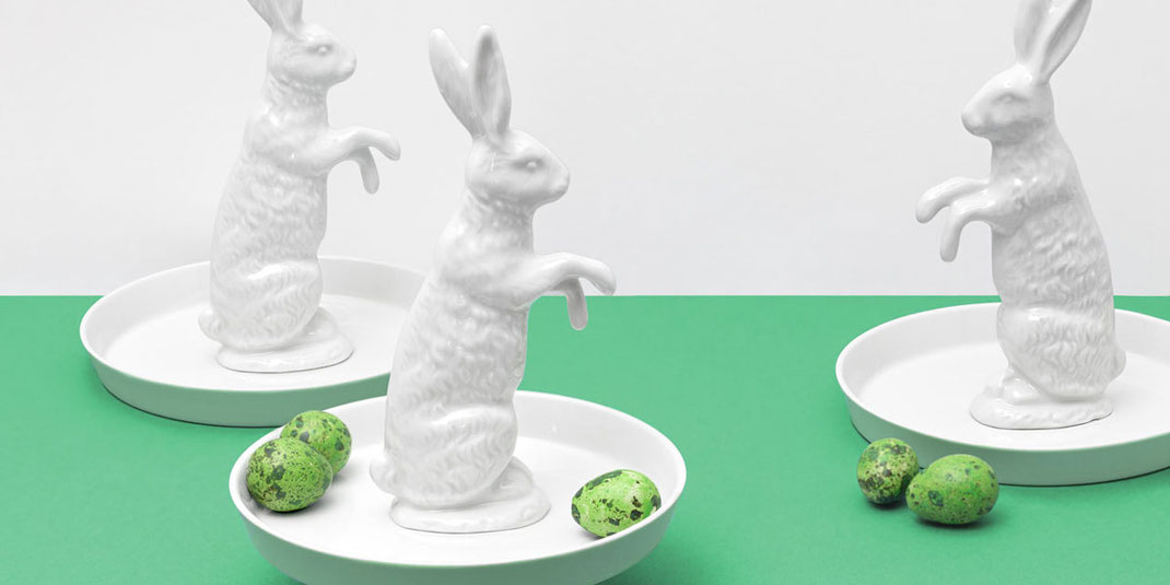 Ostern Geschenk Hase Teller Osternest Ostergeschenk Design handmade Porzellan Berlin Manufaktur Klassiker