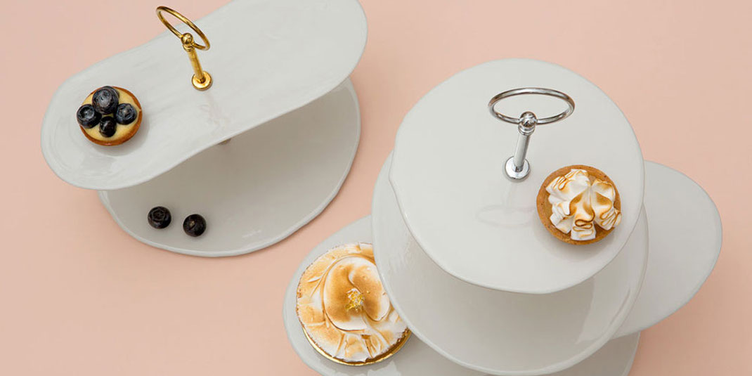 Etagere, Porzellan, filigran, Geschenk, Servieren, Törtchen, Berlin, handgemacht
