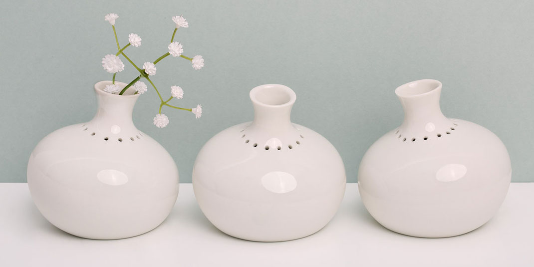 Porzellan Vase klein Blume Geschenk Design Berlin handmade