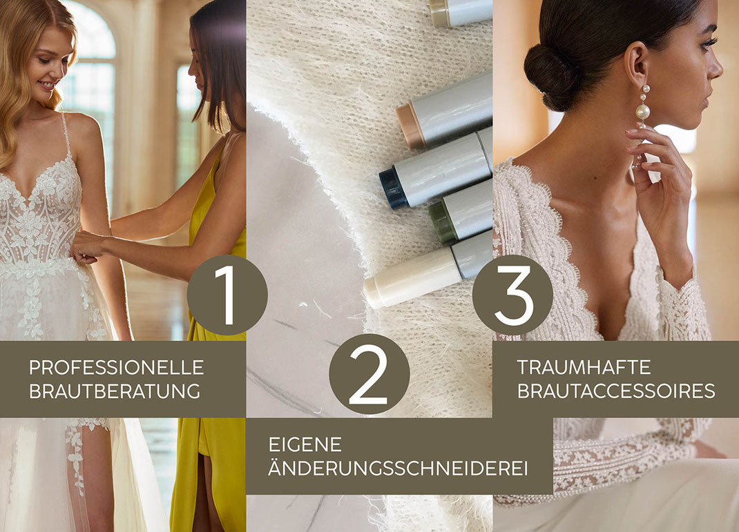 Poster professionelle Brautberatung und Manufaktur von Brautmoden Schwarzwald