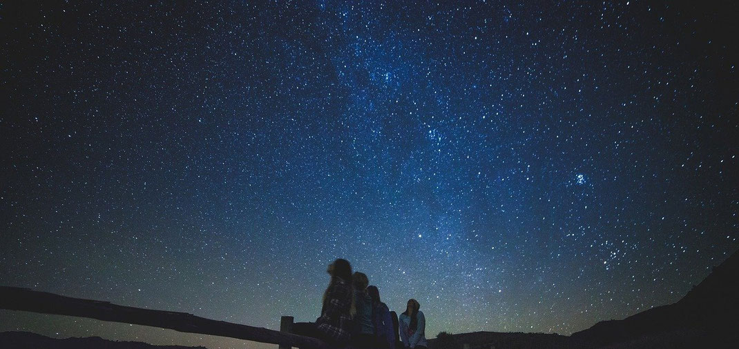 満点に星空　天の川