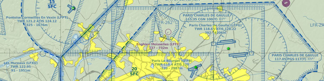 Les aéroports au nord de Paris