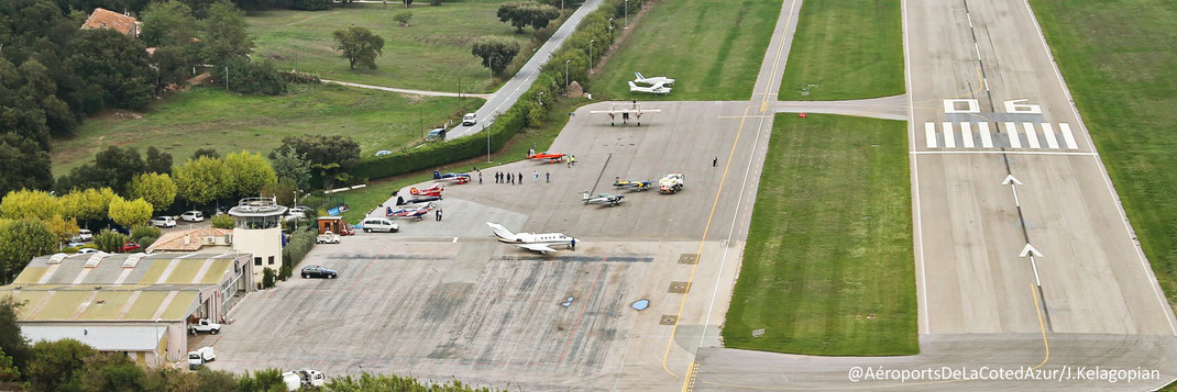 Vue aérienne de l'Aéroport de La Mole St Tropez