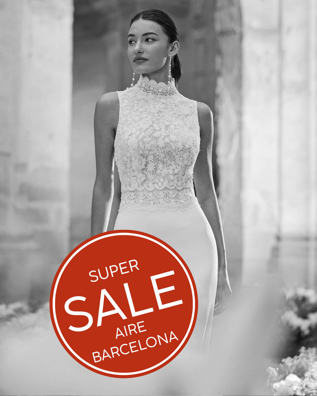 Günstiges Brautkleid Maisa aus der Aire Barcelona Kollektion 2026 im Super Sale