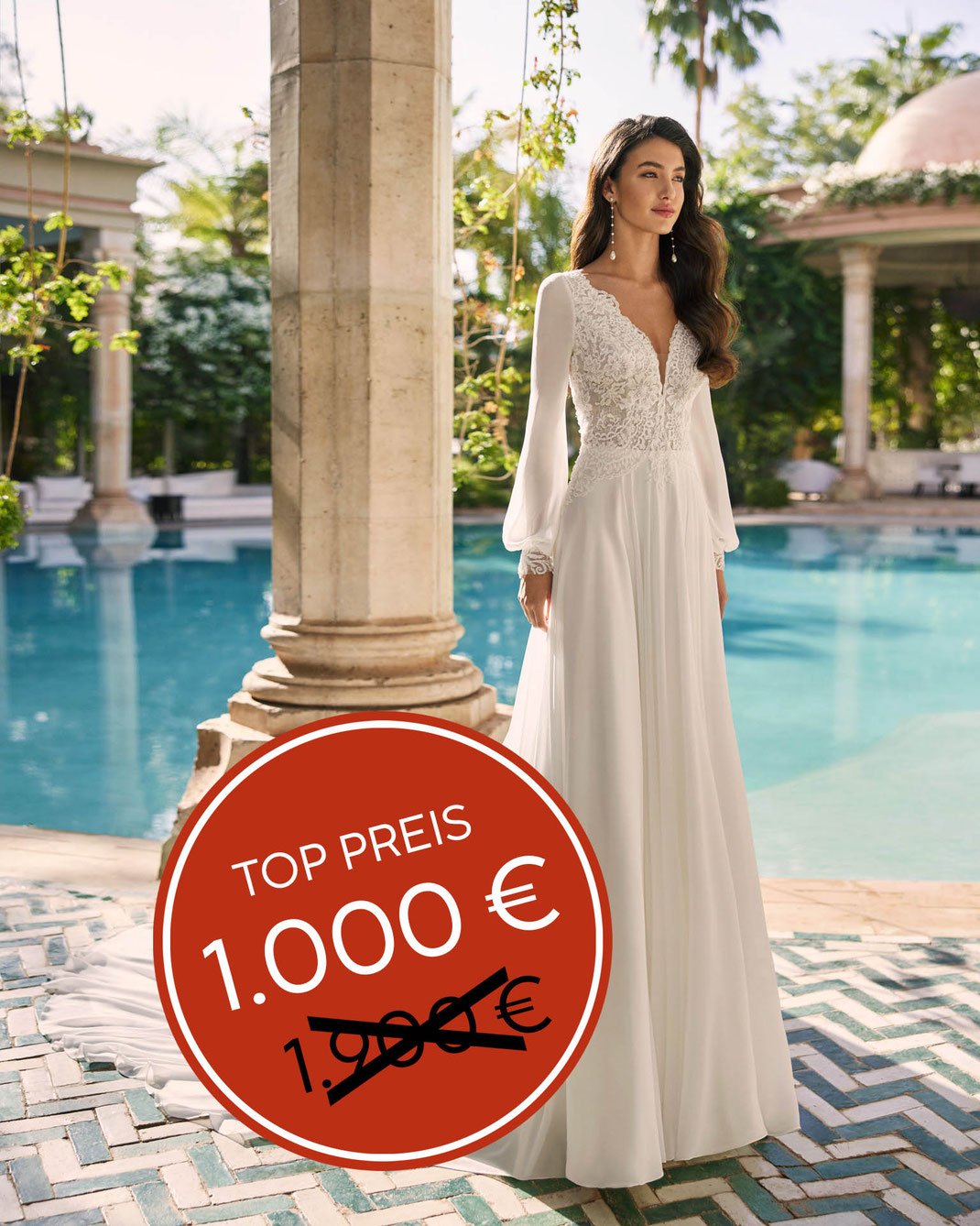 Günstiges Brautkleid Aldara aus der Adriana Alier Kollektion