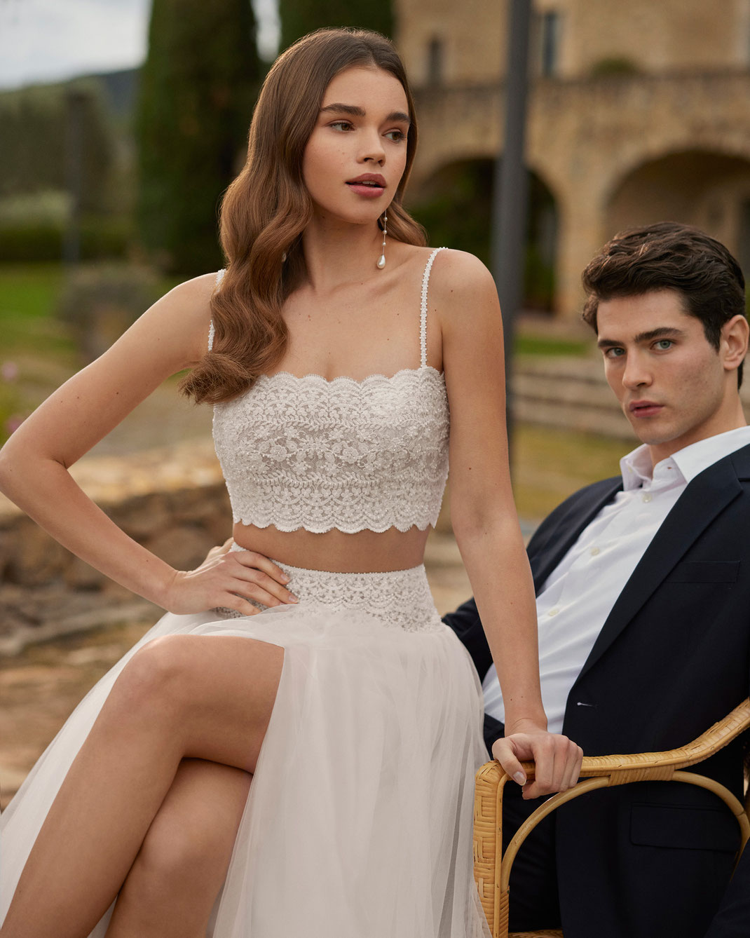 Brautkleid Guinda aus der Rosa Clará Boheme 2025 Kollektion
