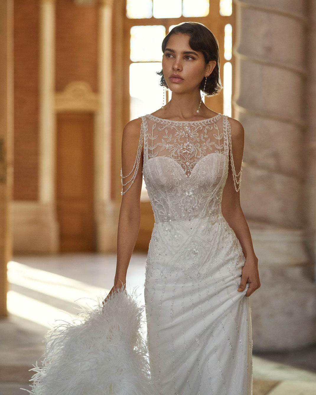 Brautkleid Bella aus der Rosa Clará Gatsby Kollektion 2026