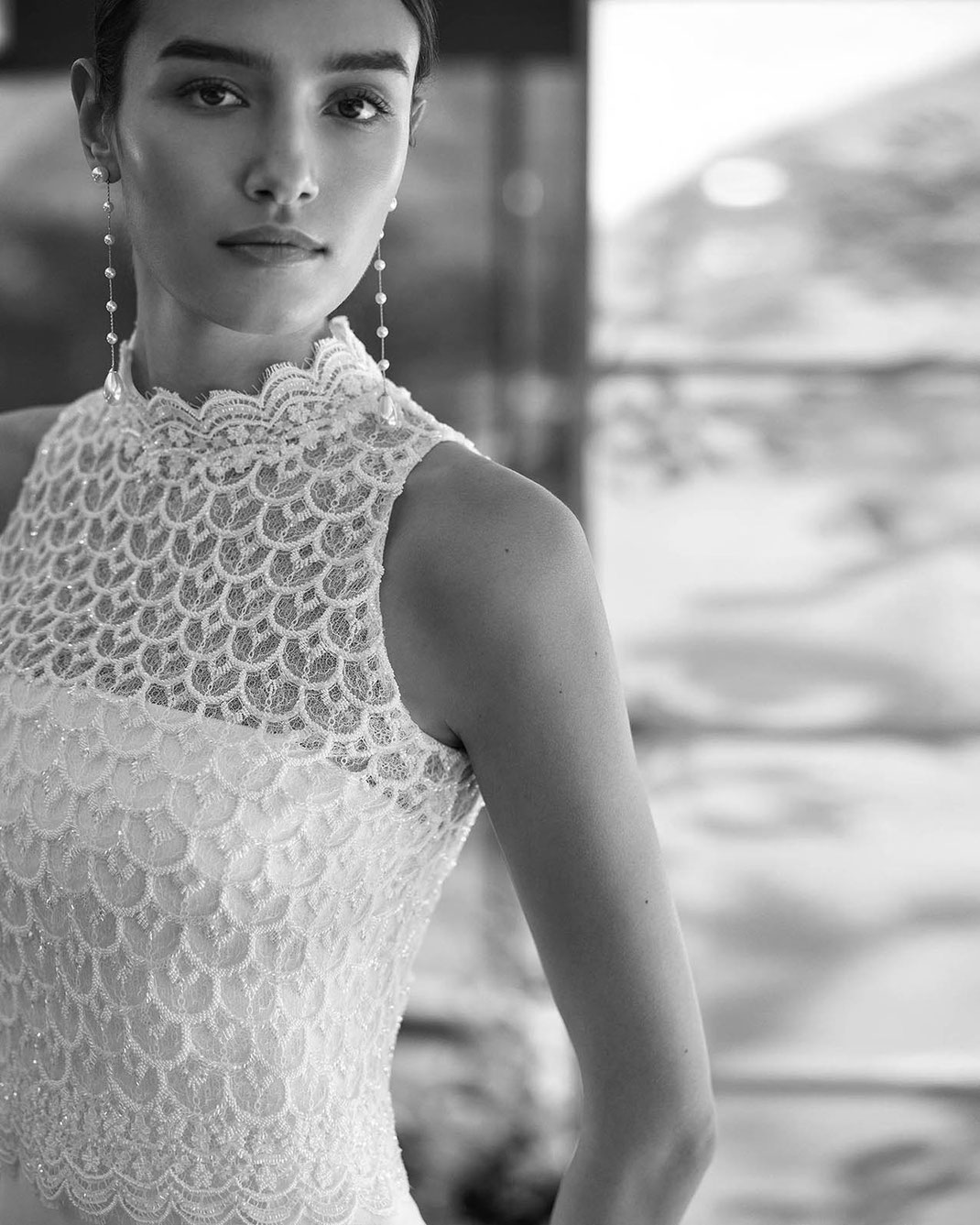 Elegantes preisreduziertes Couture Brautkleid Malibu von Rosa Clará Couture