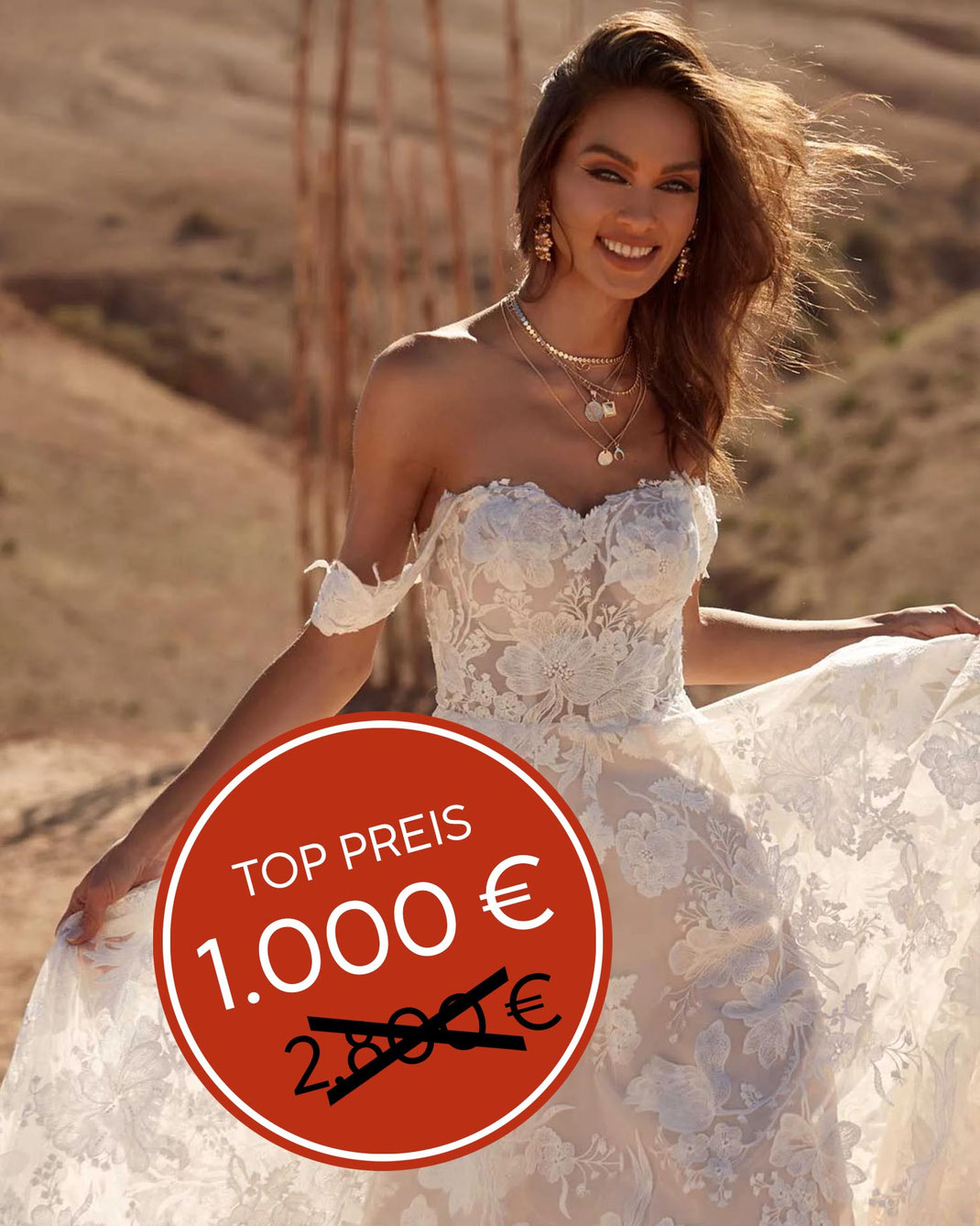 Preisgünstiges preisreduziertes Brautkleid Amelie aus der Madi Lane Kollektion