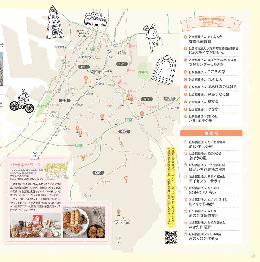 堺　生活介護　障がい　福祉　障害福祉施設会グループ　堺あけぼの　しょうゆうかい　こすもす　ばなな　じょぶらいふだいせん　てをつなぐ　育成会　あすなろ　こころのまど