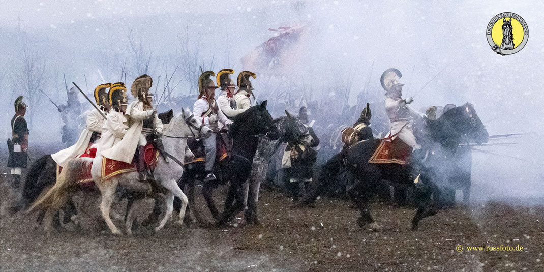 Deutscher Kavallerieverband, Schlacht bei Austerlitz 2022, Reenactment, Kavallerie, Kavalleriereiten, Battle of Austerlitz