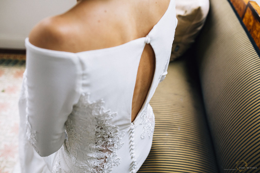 Vintage-Brautkleid mit tollem Rückenausschnitt