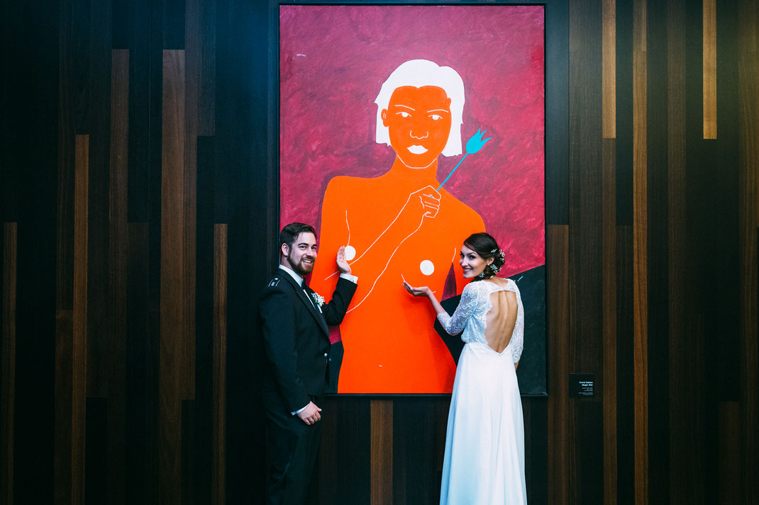 Outtake zu fortgeschrittener Stunde in der Hotellobby. Sorry, Ernesto Tatafiore! Great Painting! <3