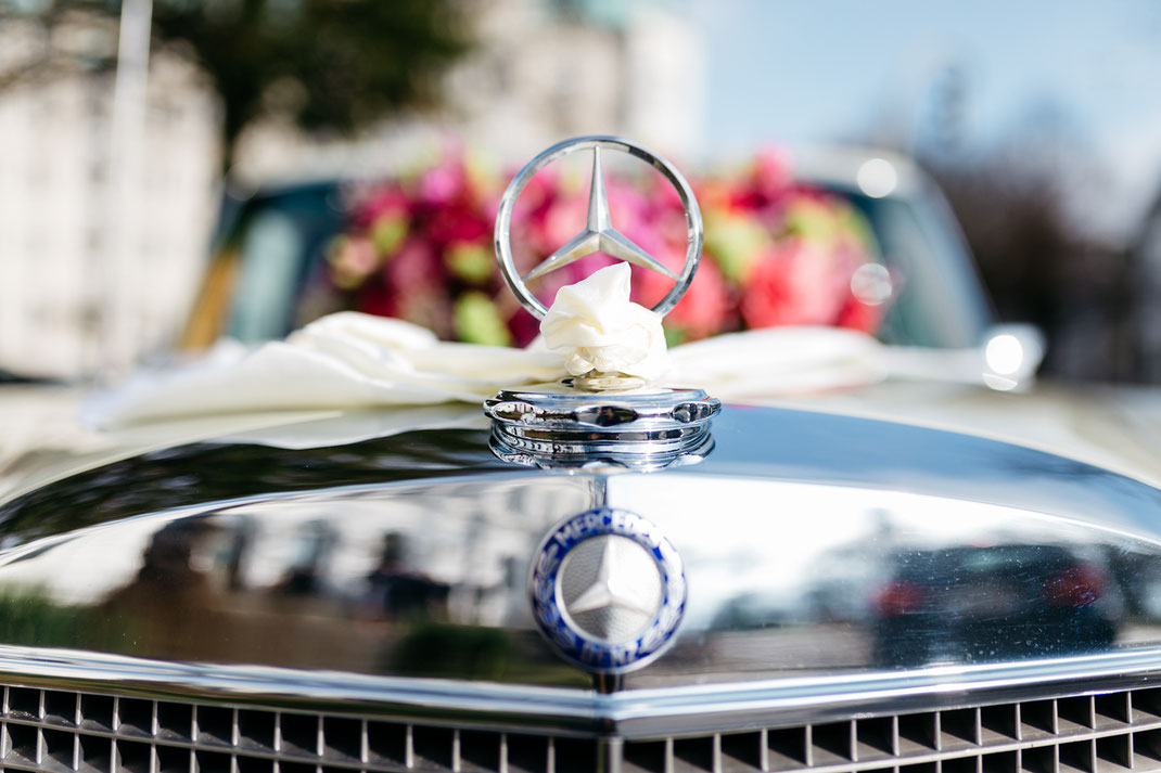 Hochzeitsauto Mercedes Limousine