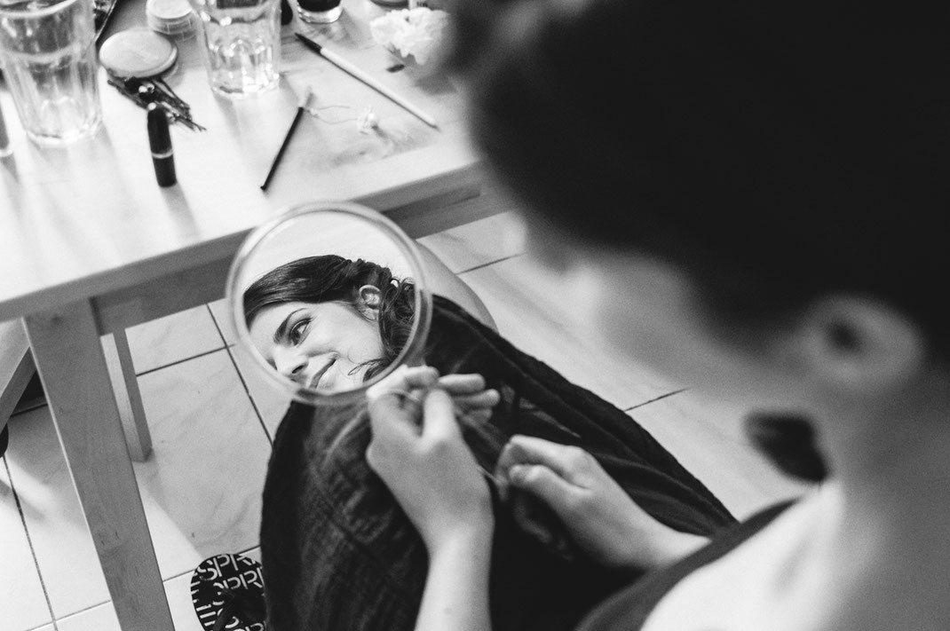 Fotos beim Brautstyling