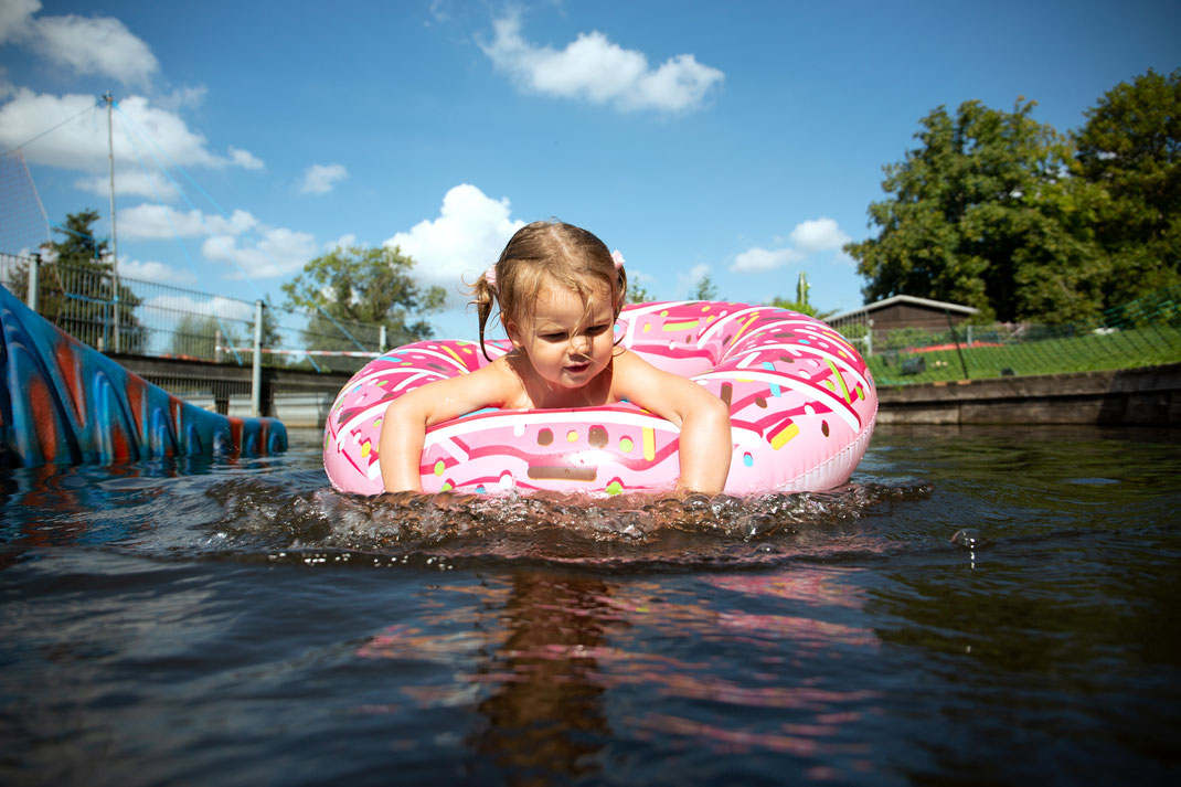 Badespaß in der Saison 2020 im Flussbad Rostock