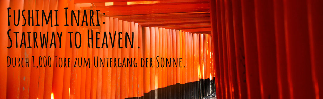 Fushimi Inari, rote Tore in Kyoto, Japan