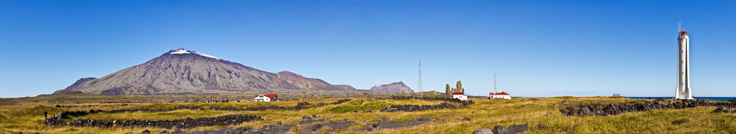 Malariff lighthouse mit Snaefellsjökull