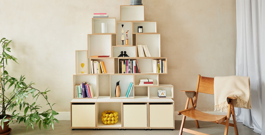 Modulares Regalsystem von Stocubo mit Beratung bei aemilia at HOME in der Schweiz in Zürich