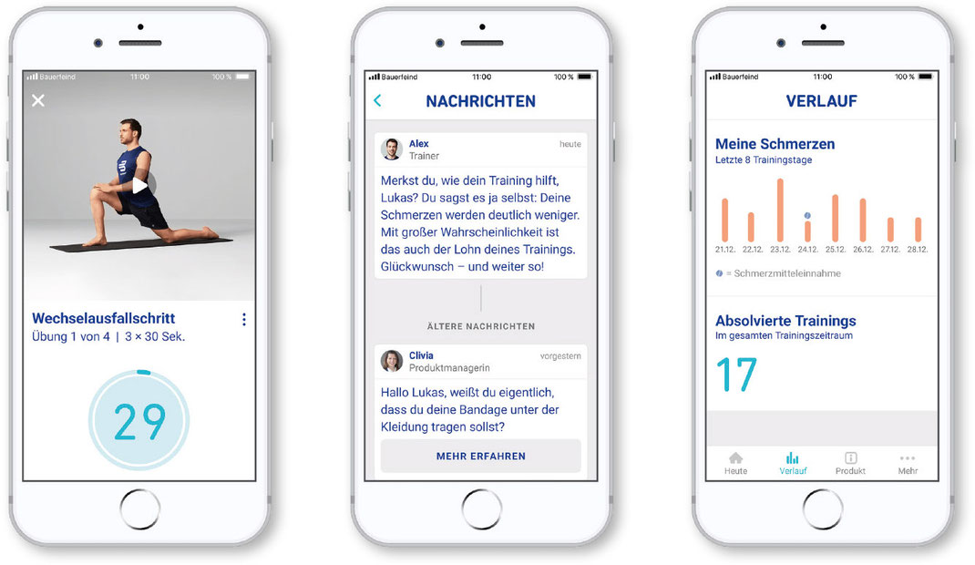 Therapie-App Bauerfeind, Joshua Schirm