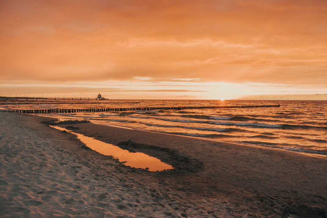 Ostsee Urlaub Sonnenuntergang Ostsee Zingst längster Tag des Jahres 2019 schöner eindrucksvoller Sonnenuntergang Reisefotograf Deutschland Berlin Content Creater Brandenburg Mecklenburg Vorpommern Storytelling