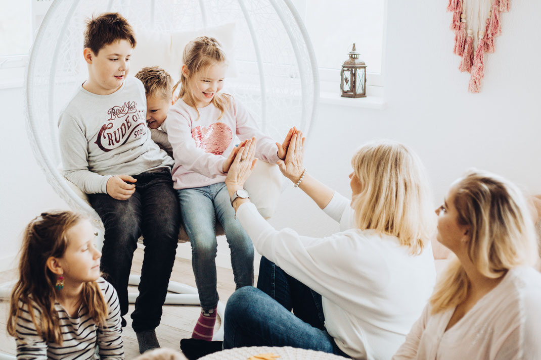 Kinder, Frauen, Sterne, Zielgruppe Glückspunkt-Methode