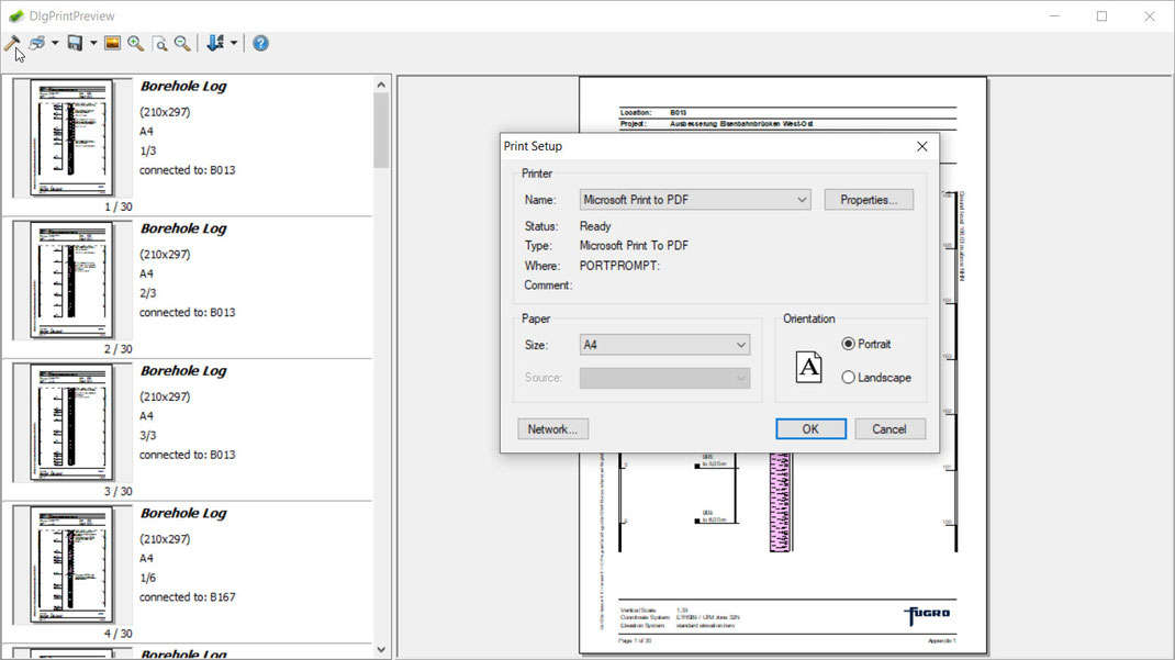 Printer settings