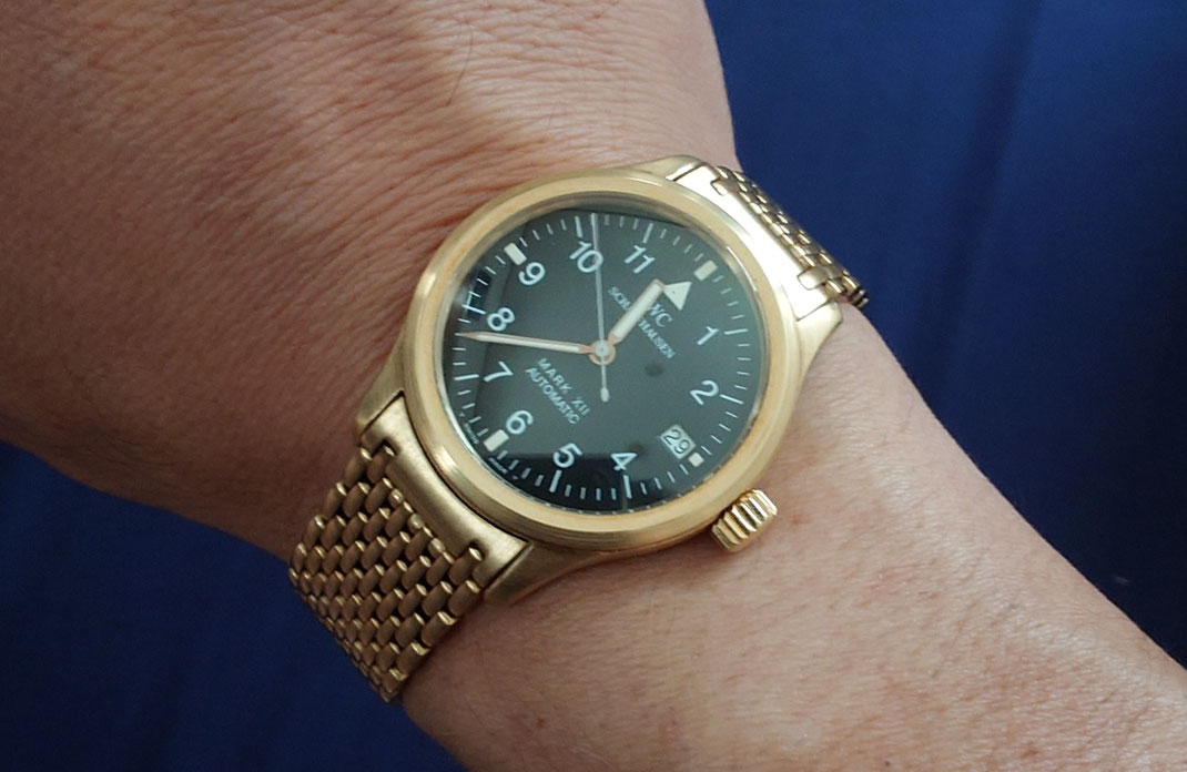  最後の一本をもう一本・ゼンマイファミリーIWC  Mark12  YG  1995年 トリチウム