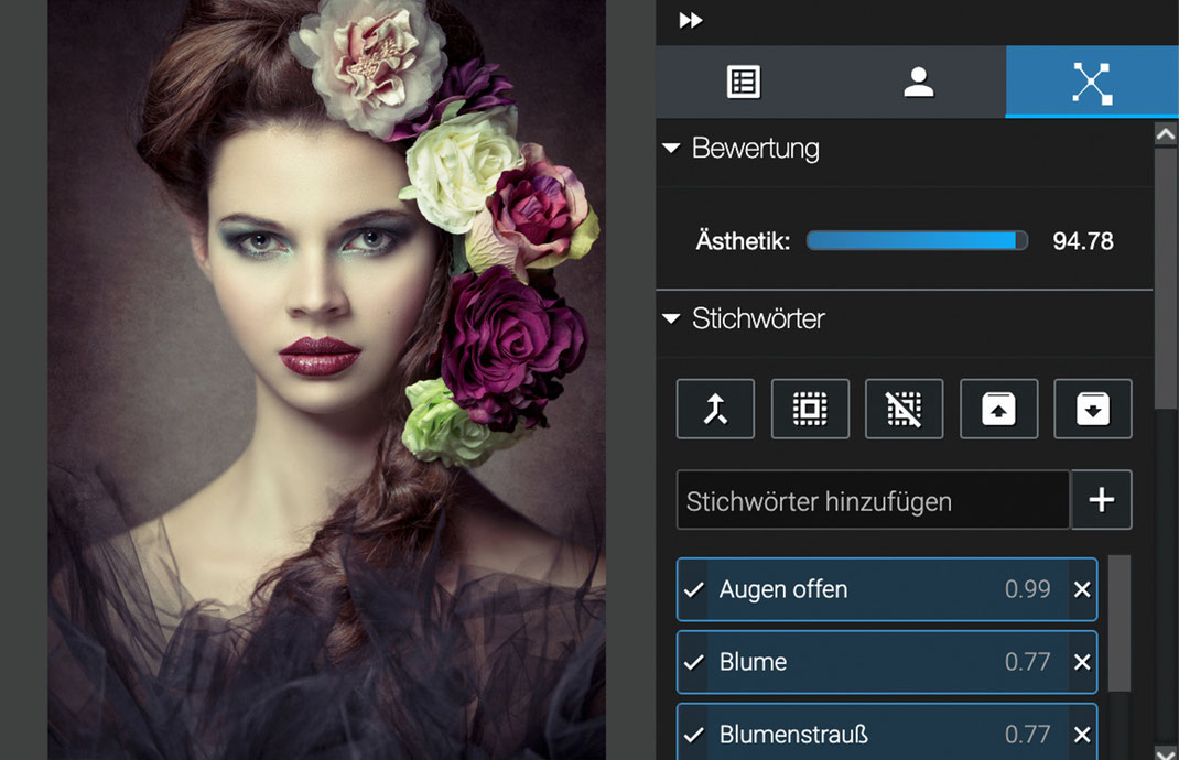 Mit dem Ästhetikscore von Excire, fällt es relativ leicht die eigenen "schönsten Bilder" zu finden. Ki-basierte Bewertung der Bilder.