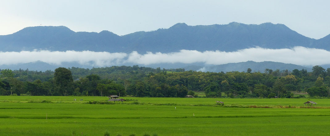 On the way from Pai e to Mae Hong Son in North Thailand