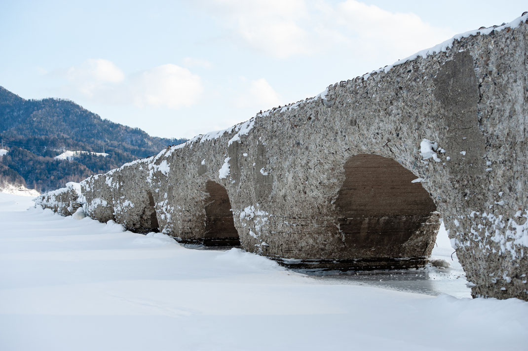 2015.1.3〈糠平湖タウシュベツ川橋梁／Lake Nukabira, Taushubetsu Bridge〉