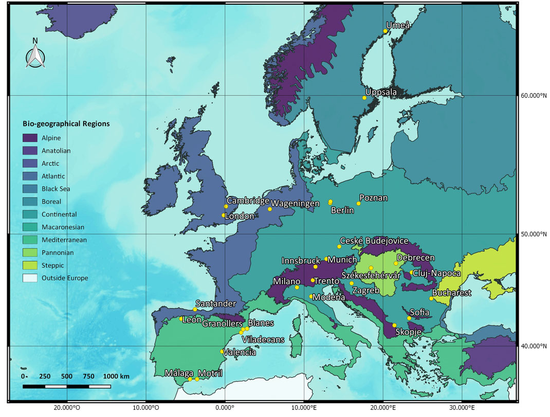 urban algae consortium map bioregions teams urban ponds
