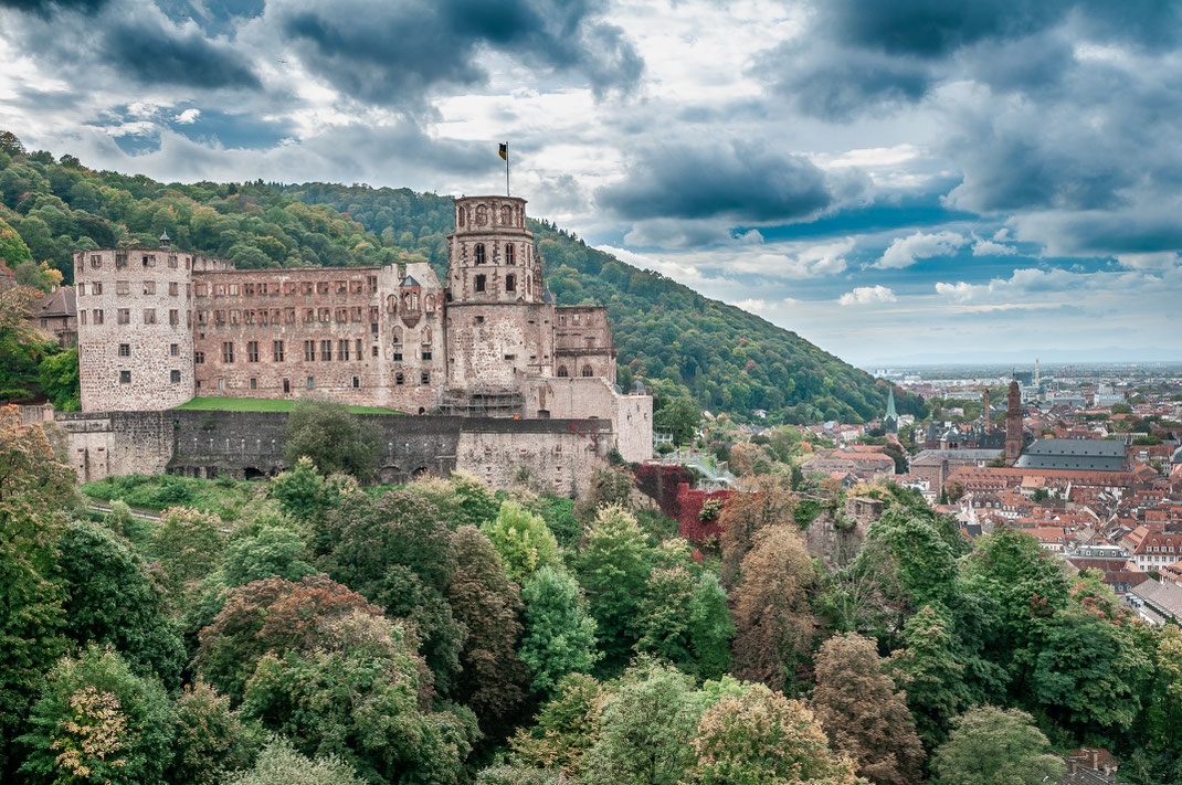 Blick auf das Schloss von Heidelberg kostenlos herunterladen