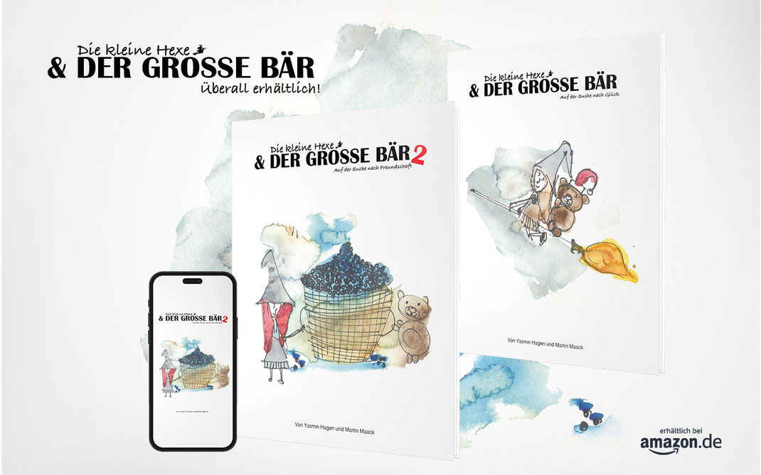 Das Kinderbuch Die kleine Hexe und der große Bär bietet bezaubernde Gutenachtgeschichten, die mit magischen Abenteuern und lehrreichen Botschaften fesseln – ergänzt durch liebevolle Aquarellillustrationen, die die Geschichte lebendig machen