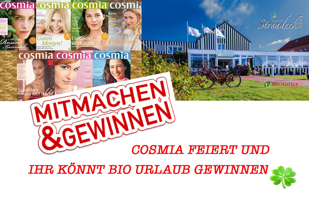 Cosmia, Bio Verlag, Bio Hotel Strandeck, Langeoog, Bio Hotels, Gewinnspiel