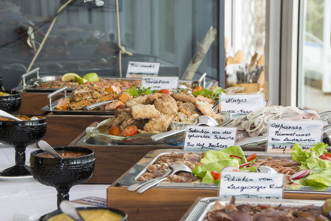 Langeoog, Urlaub, Strandeck Hotel, Nordsee, Wattenmeer, Bio Hotels, Schlemmer Buffet