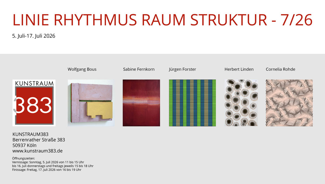 Ausstellung Köln Galerie Kunstraum383