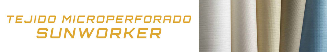 Tejido microperforado Sunworker para toldos en Pamplona