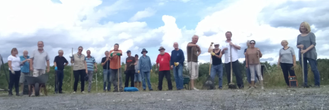 Die fleißigen Helfer bei gemeinsamer Fotopause