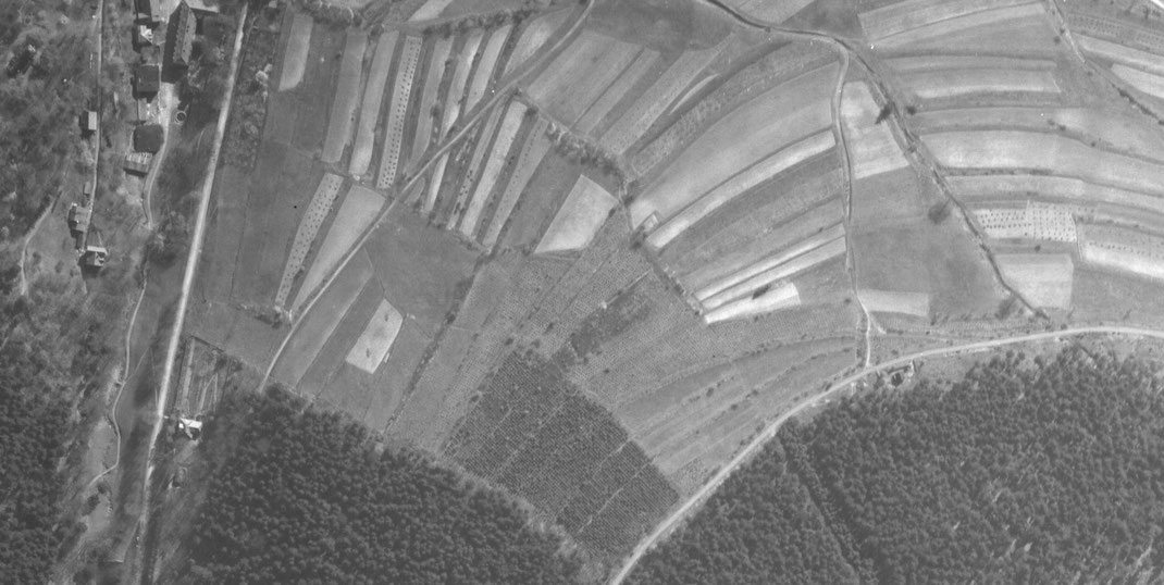 Luftbild Straßenberg Rauenstein, US-Air Force, Juli 1945